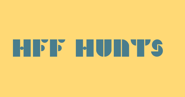 HFF Hunts Deco font thumb